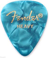 FENDER 351 SHAPE PREMIUM CELLULOID 12-PACK, OCEAN TURQUOISE MOTO