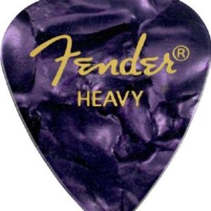 FENDER 351 SHAPE PREMIUM CELLULOID 12-PACK, PURPLE MOTO, MEDIUM