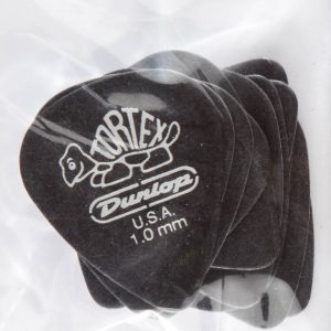 DUNLOP TORTEX PITCH BLACK PICK REFILL BAG, 72 PICKS, 1.0mm