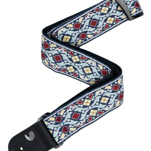 D'ADDARIO ECO COMFORT WOVEN GUITAR STRAP, NAVY