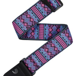 D'ADDARIO ECO COMFORT WOVEN OUTRUN GUITAR STRAP, AZTEC