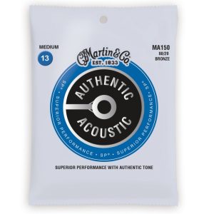 Martin MA150 Authentic Acoustic SP 80/20 Bronze Medium Guitar Strings