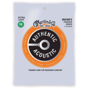 Martin MA500FX Authentic Acoustic Flexible Core Phosphor Bronze Guitar Strings