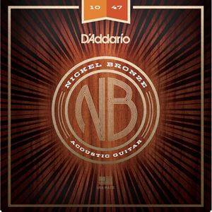 D'ADDARIO NICKEL BRONZE ACOUSTIC GUITAR STRING SET