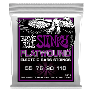 Power Slinky Flatwound Electric Bass Strings - 55-110 Gauge