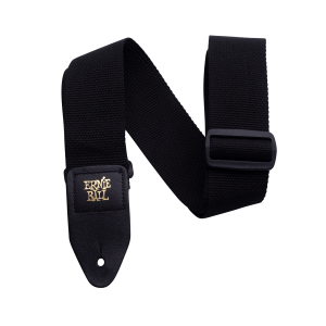 Black Polypro Guitar Strap