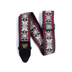 Ernie Ball Blackjack Red Jacquard Strap