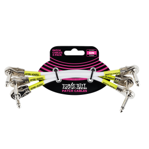 6" Flat Angle / Flat Angle Patch Cable 3-Pack - White