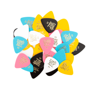 Heavy Assorted Color Cellulose Picks, bag of 144