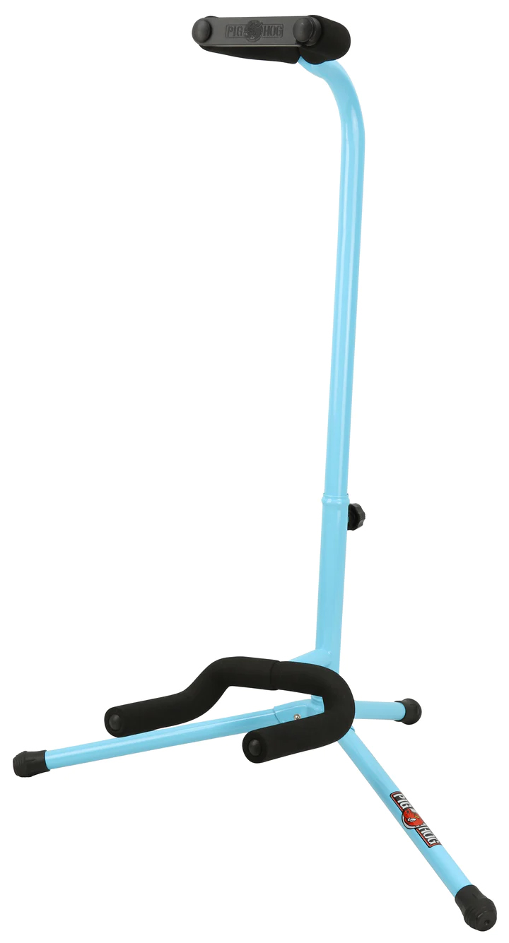 PIG HOG FAT FOAM GUITAR STAND, DAPHNE BLUE