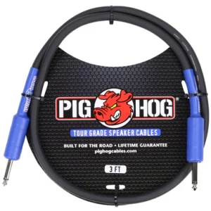 Pig Hog Speaker Cable, 3ft (14 gauge wire)