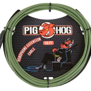 10ft Headphone Extension Cable, 1/4", “Jamaican Green”