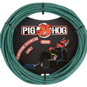 25ft Headphone Extension Cable, 1/4", “Tahitian Blue”